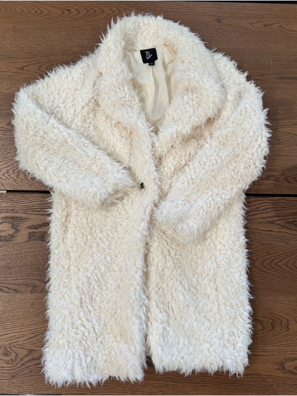 Girls Art Class Faux Shearling Coat